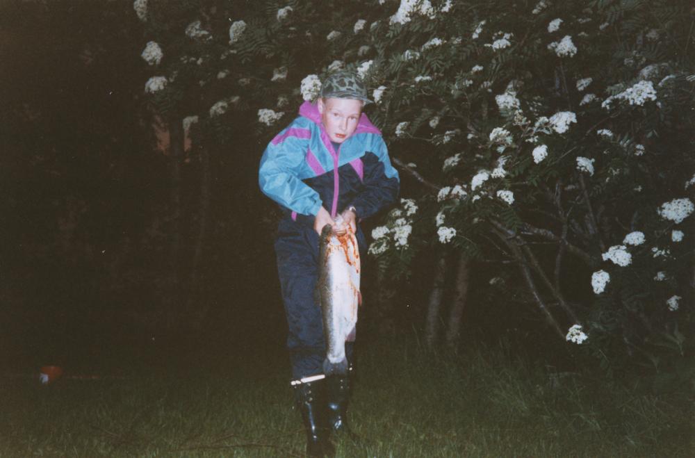 Atronjoki (Varpaisjärvi)
Kirjolohi, 3 kg (elokuu \'98)